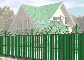 заборы из металлического штакетника