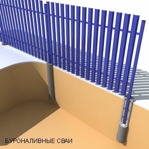 Буроналивные сваи Константа-Забор